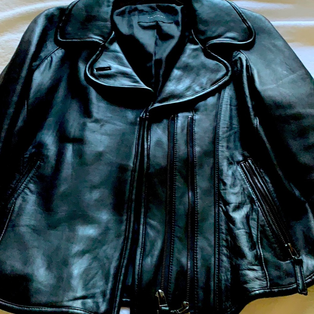 Black Lamb leather Jacket